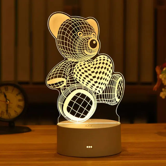 SLEEP HELPER LED 3D LAMP (Latest 2024 Design night Lamp Specially for Children & Adults) verity flora