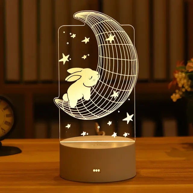 SLEEP HELPER LED 3D LAMP (Latest 2024 Design night Lamp Specially for Children & Adults) verity flora