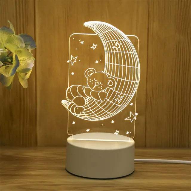 SLEEP HELPER LED 3D LAMP (Latest 2024 Design night Lamp Specially for Children & Adults) verity flora