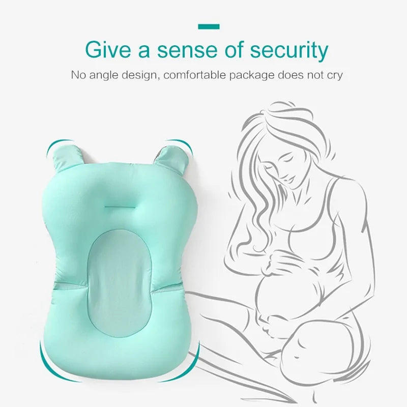 Baby Shower Bath Tub Pad: Non-Slip Mat for Newborn Safety & Comfort verity flora