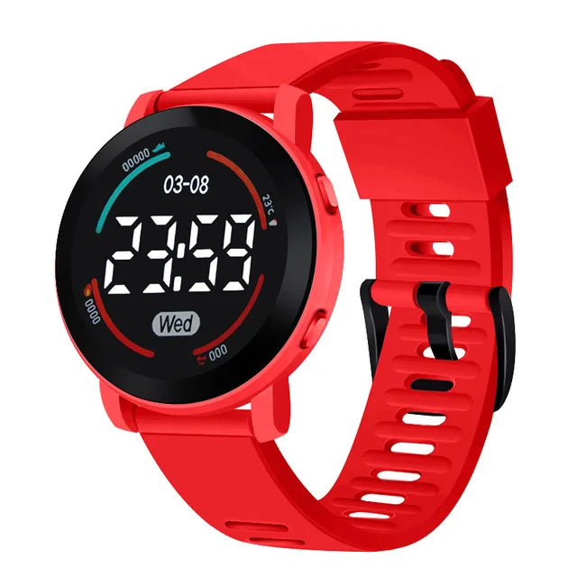 Splashproof Kids' LED Watch verity flora