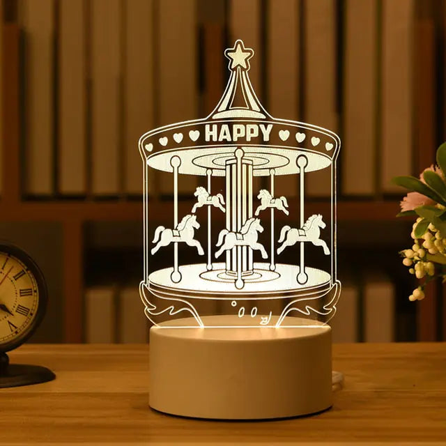 SLEEP HELPER LED 3D LAMP (Latest 2024 Design night Lamp Specially for Children & Adults) verity flora