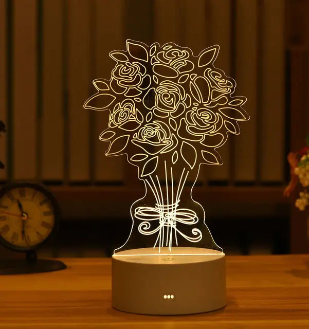 SLEEP HELPER LED 3D LAMP (Latest 2024 Design night Lamp Specially for Children & Adults) verity flora